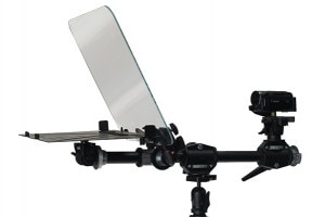 Small Executive Teleprompter Side View