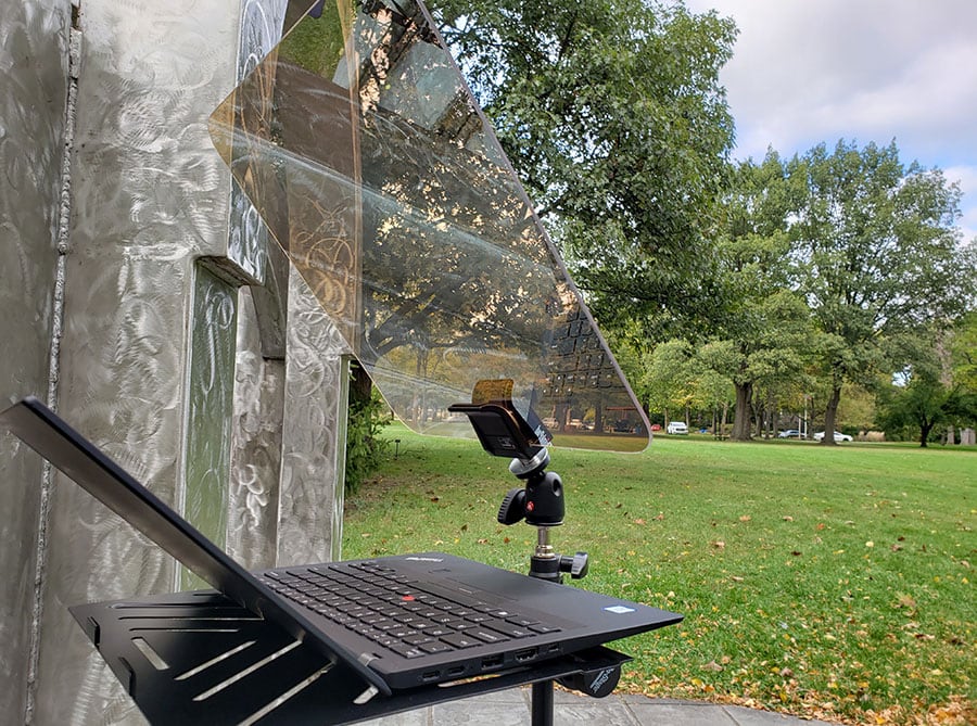 Outdoor Teleprompter Mirror